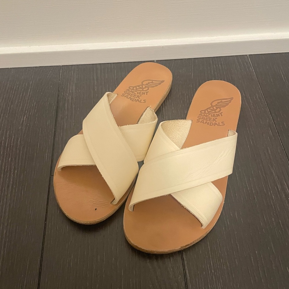 Ancient Greek Sandals size 39 ( US 8) off-white - Picture 2 of 5